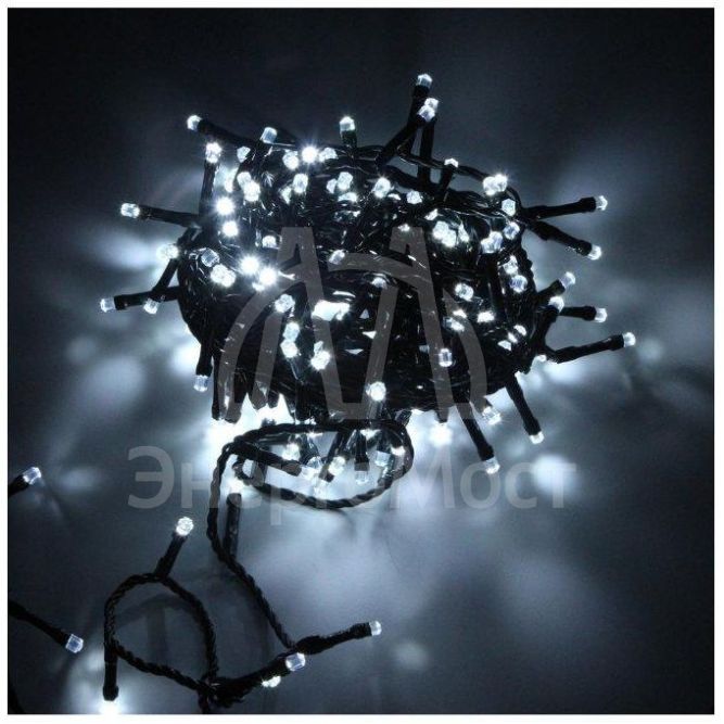 Гирлянда &amp;quot;Нить&amp;quot; DC-LD120-W-E 120 LED бел. колпачек &amp;quot;кристалл&amp;quot; SHLights 4690601042903