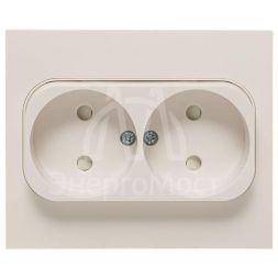 Розетка 2-м СП Стокгольм 10А IP20 без заземл. защ. шторки бел. PROxima EKF EXR10-102-10