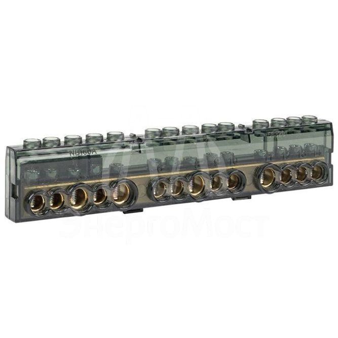 Шина дополнительная (14 отв.) для подключения к верхнему полюсу блока распределительного (кросс-модуль) 160A PROxima EKF eb-160-14