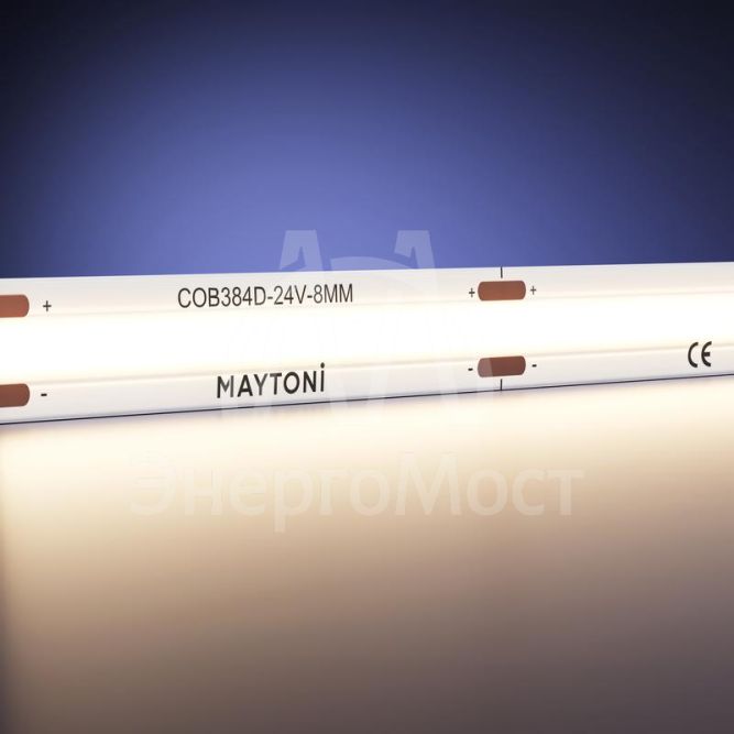 Лента светодиодная 24В COB 12Вт/м 3000К IP20 (уп.5м) Maytoni 201075