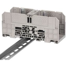 Клемма проходная болтовой зажим 2 точки подключения 185кв.мм сер. DKC FER-185