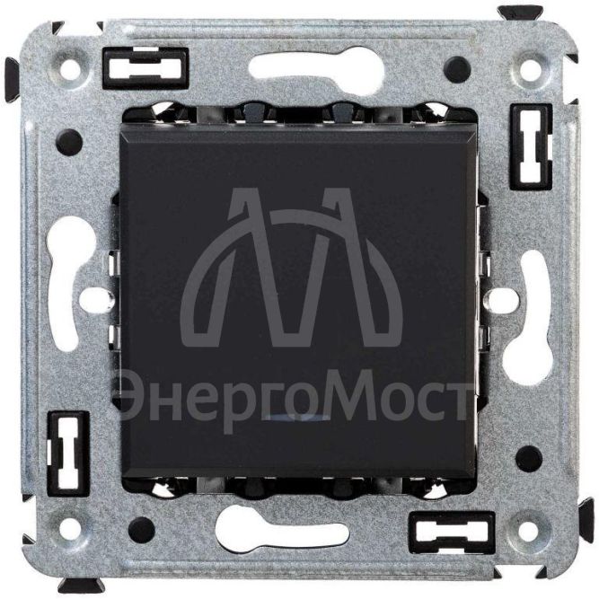 Переключатель 1-кл. СП Avanti &amp;quot;Черный матовый&amp;quot; DKC 4412113