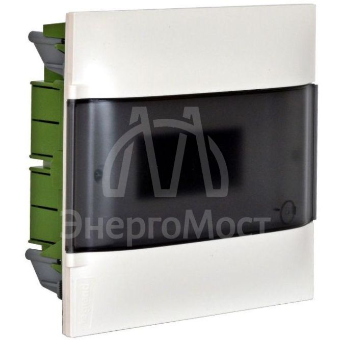 Щиток пластиковый встраиваемый Practibox S (в полые стены) 1х12 дым. дверь Leg 135571