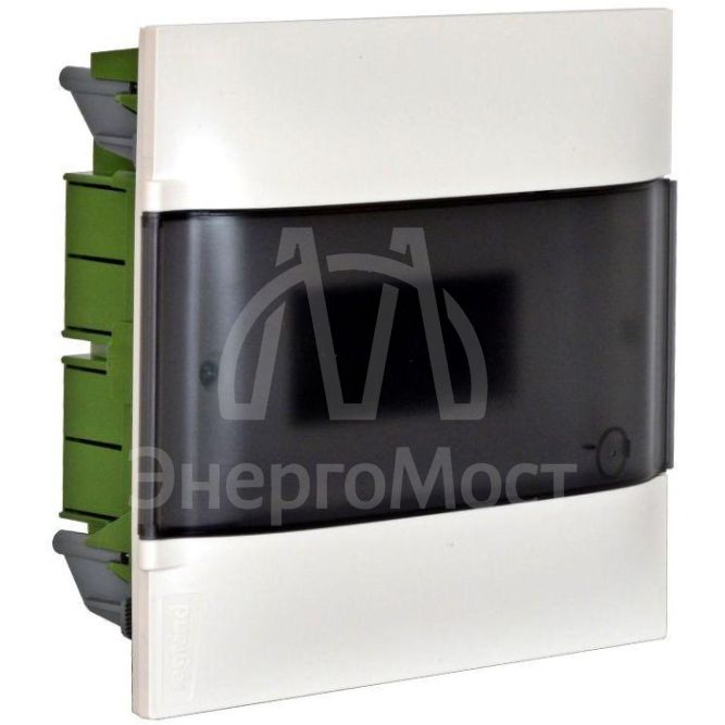 Щиток пластиковый встраиваемый Practibox S (в полые стены) 1х12 дым. дверь Leg 135571