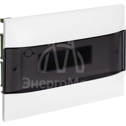 Щиток пластиковый встраиваемый Practibox S (в полые стены) 1х12 дым. дверь Leg 135571