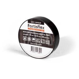 Изолента ПВХ 19х0.15х20 черн. Fortisflex 71236