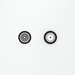 Розетка телевизионная оконечная TV + SAT 2-м СП S70 механизм бел. матов. Voltum VLS060402