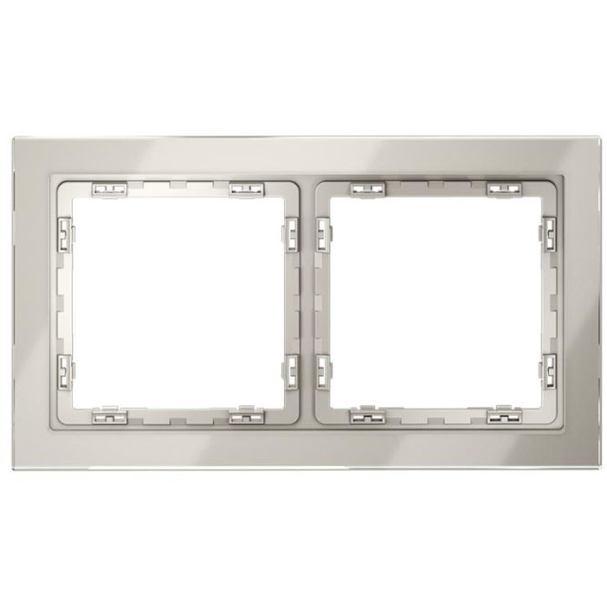 Рамка 2-м S70 стеклян. кашемир Voltum VLS110203