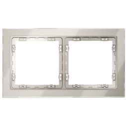 Рамка 2-м S70 стеклян. кашемир Voltum VLS110203
