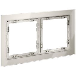 Рамка 2-м S70 стеклян. кашемир Voltum VLS110203