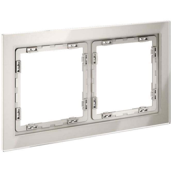 Рамка 2-м S70 стеклян. кашемир Voltum VLS110203