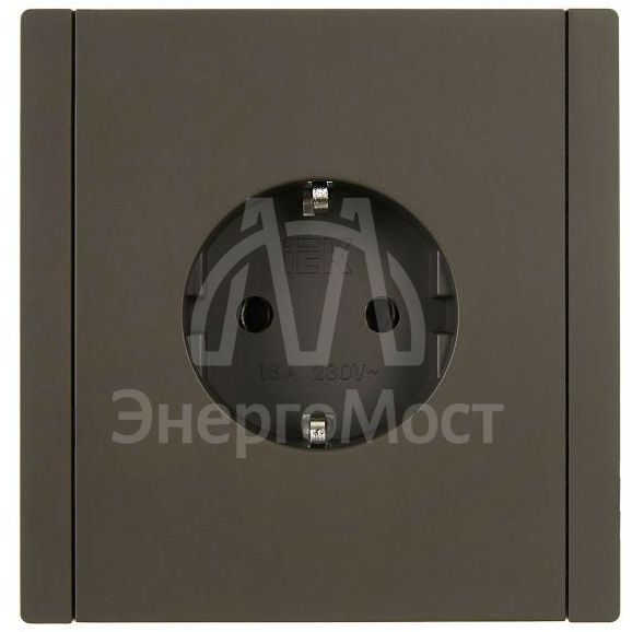 Розетка СП FORTE&amp;amp;PIANO FP316 16А с заземл. без защ. шторок винт. крепл. сер. IEK FP-R11-16-K03