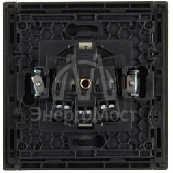 Розетка СП FORTE&amp;amp;PIANO FP316 16А с заземл. без защ. шторок винт. крепл. сер. IEK FP-R11-16-K03