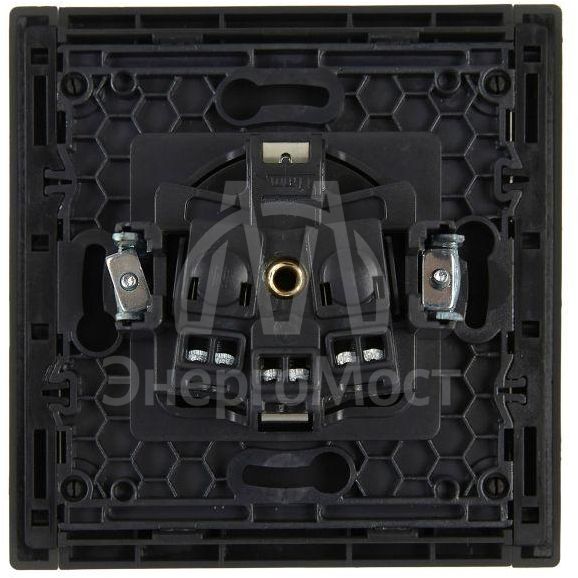 Розетка СП FORTE&amp;amp;PIANO FP316 16А с заземл. без защ. шторок винт. крепл. сер. IEK FP-R11-16-K03