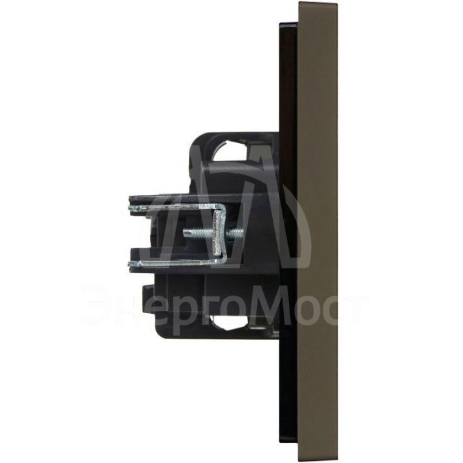 Розетка СП FORTE&amp;amp;PIANO FP316 16А с заземл. без защ. шторок винт. крепл. сер. IEK FP-R11-16-K03