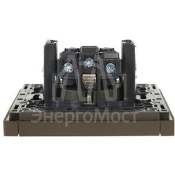 Розетка СП FORTE&amp;amp;PIANO FP316 16А с заземл. без защ. шторок винт. крепл. сер. IEK FP-R11-16-K03