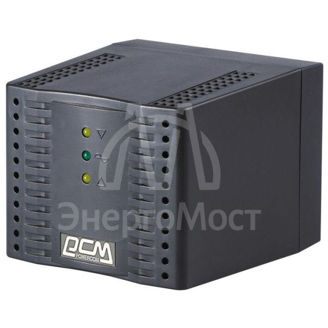 Стабилизатор напряжения TCA-1200 600Вт 1200В.А черн. POWERCOM 802506