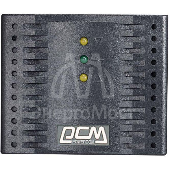 Стабилизатор напряжения TCA-1200 600Вт 1200В.А черн. POWERCOM 802506