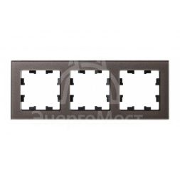 Рамка 3-м AtlasDesign Nature стекло мокко SchE ATN320603