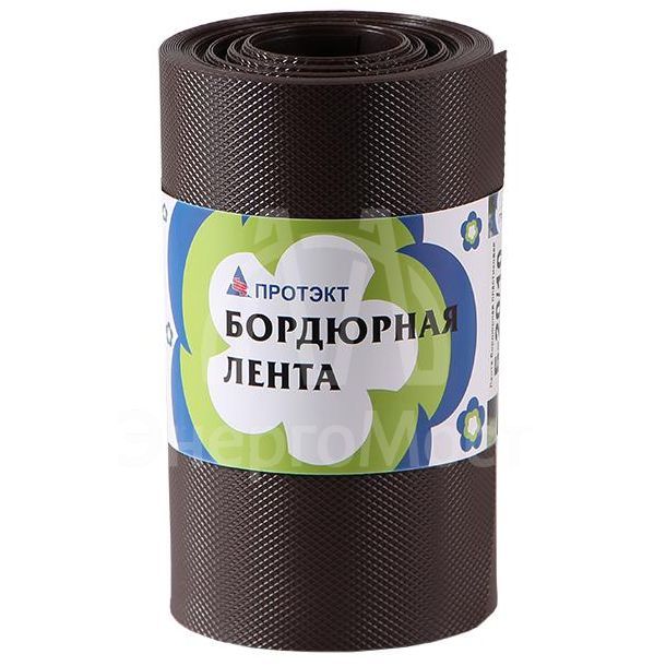 Лента бордюрная серии &amp;quot;Палисад&amp;quot; корич. Протэкт БЛ-20/10