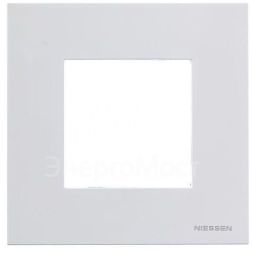 Рамка 1-м 2мод. Zenit бел. ABB 2CLA227100N1101