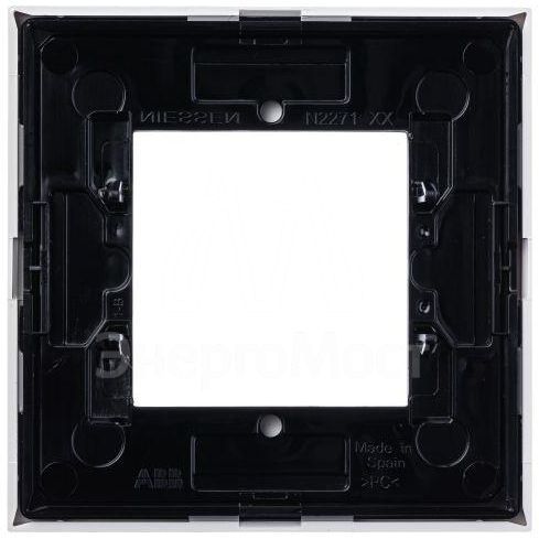 Рамка 1-м 2мод. Zenit бел. ABB 2CLA227100N1101