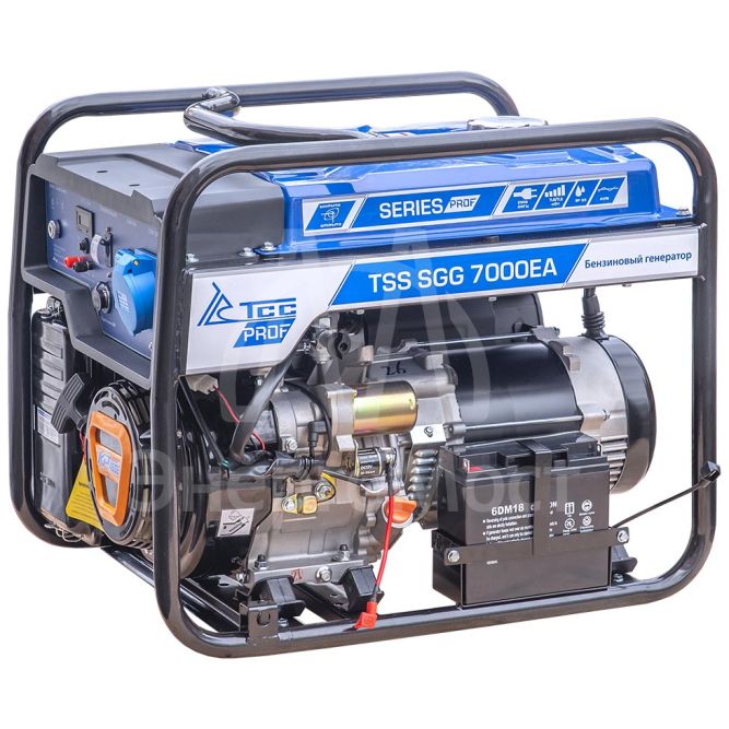 Бензогенератор 7 кВт TSS SGG 7000EA в кожухе МК-1.1