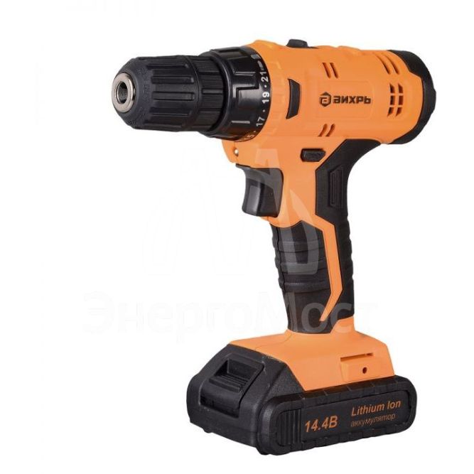 Дрель-шуруповерт Вихрь ДА-18Л-2КУ/Б (2,0 А/ч) (бесщеточный двигатель)