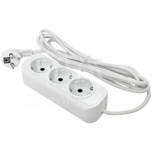 Удлинитель 3х3м с заземл. 16А IP20 Эксперт 3.0кВт ПВС 3х1 PROxima EKF UBA16-310-3-03