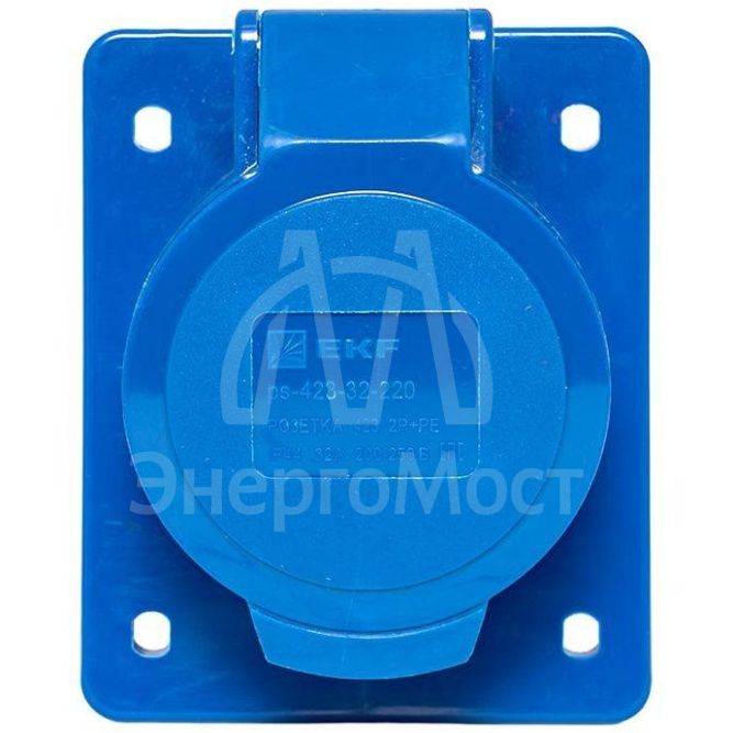 Розетка скрыт. уст. 32А 220В 2P+E IP44 (423) EKF ps-423-32-220