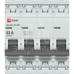 Выключатель нагрузки 4п 63А ВН-63N PROxima EKF S63463