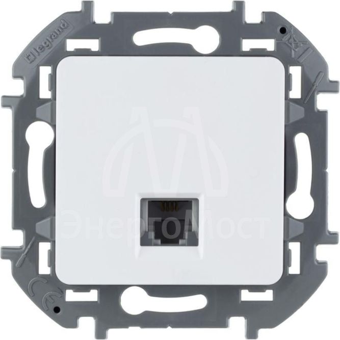 Розетка телефонная Inspiria RJ11 механизм бел. Leg 673820