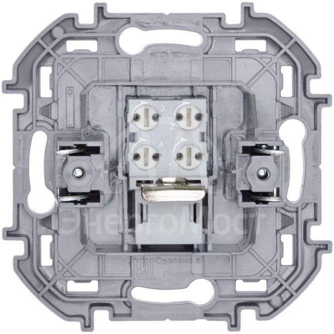 Розетка телефонная Inspiria RJ11 механизм бел. Leg 673820