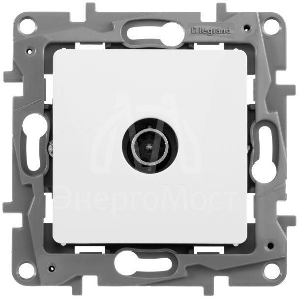 Розетка телевизионная TV СП Etika 2дБ 0-2400МГц с топологией &amp;quot;звезда&amp;quot; механизм бел. Leg 672251