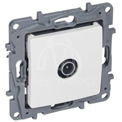 Розетка телевизионная TV СП Etika 2дБ 0-2400МГц с топологией &amp;quot;звезда&amp;quot; механизм бел. Leg 672251