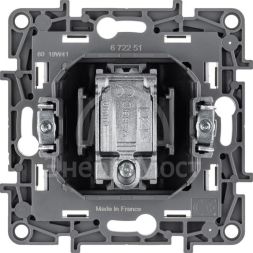 Розетка телевизионная TV СП Etika 2дБ 0-2400МГц с топологией &amp;quot;звезда&amp;quot; механизм бел. Leg 672251