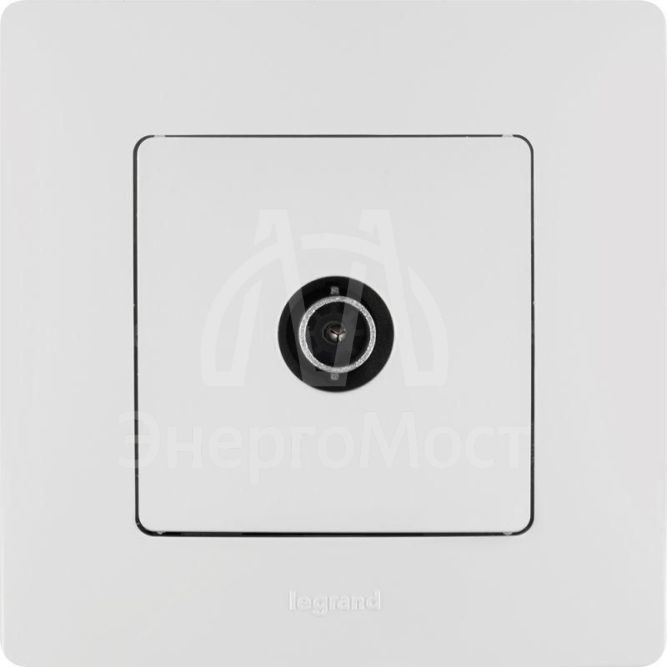 Розетка телевизионная TV СП Etika 2дБ 0-2400МГц с топологией &amp;quot;звезда&amp;quot; механизм бел. Leg 672251