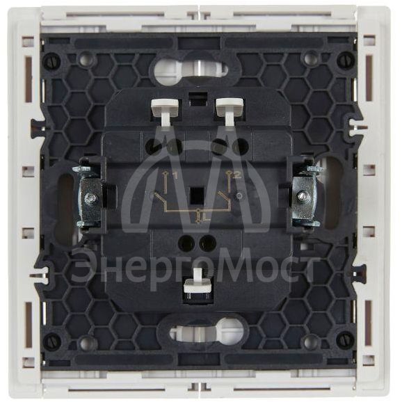 Выключатель 2-кл. СП FORTE&amp;amp;PIANO 10А FP205 бел. IEK FP-V20-0-10-1-K01
