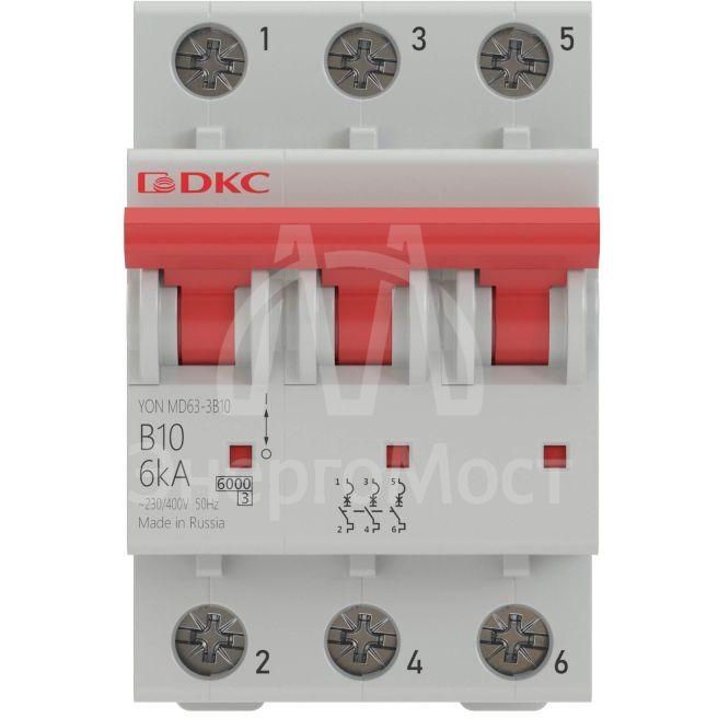 Выключатель автоматический модульный YON MD63-3C40-10 10кА DKC MD63-3C40-10