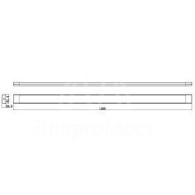 Светильник светодиодный SPO-531-B-65K-036 36Вт 6500К 3960Лм IP20 1200мм опал черн. Эра Б0061351