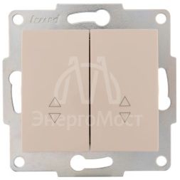 Механизм выключателя проходного 2-кл. 1п СП Karina 10А IP20 крем. LEZARD 707-0388-106