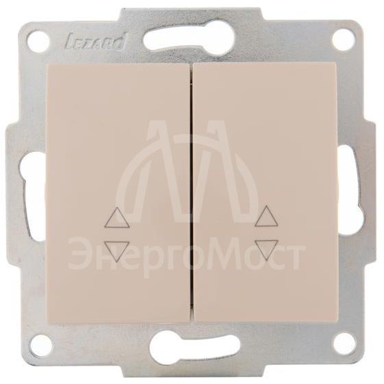 Механизм выключателя проходного 2-кл. 1п СП Karina 10А IP20 крем. LEZARD 707-0388-106
