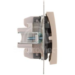 Механизм выключателя проходного 2-кл. 1п СП Karina 10А IP20 крем. LEZARD 707-0388-106