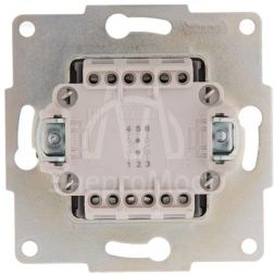 Механизм выключателя проходного 2-кл. 1п СП Karina 10А IP20 крем. LEZARD 707-0388-106