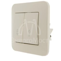 Механизм выключателя проходного 2-кл. 1п СП Karina 10А IP20 крем. LEZARD 707-0388-106