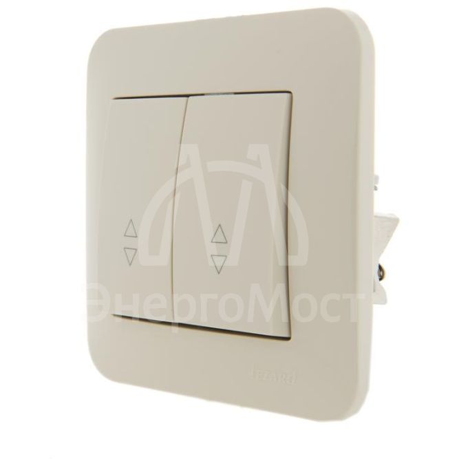 Механизм выключателя проходного 2-кл. 1п СП Karina 10А IP20 крем. LEZARD 707-0388-106