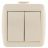 Выключатель 2-кл. ОП Ната 10А IP20 крем. LEZARD 710-0300-101