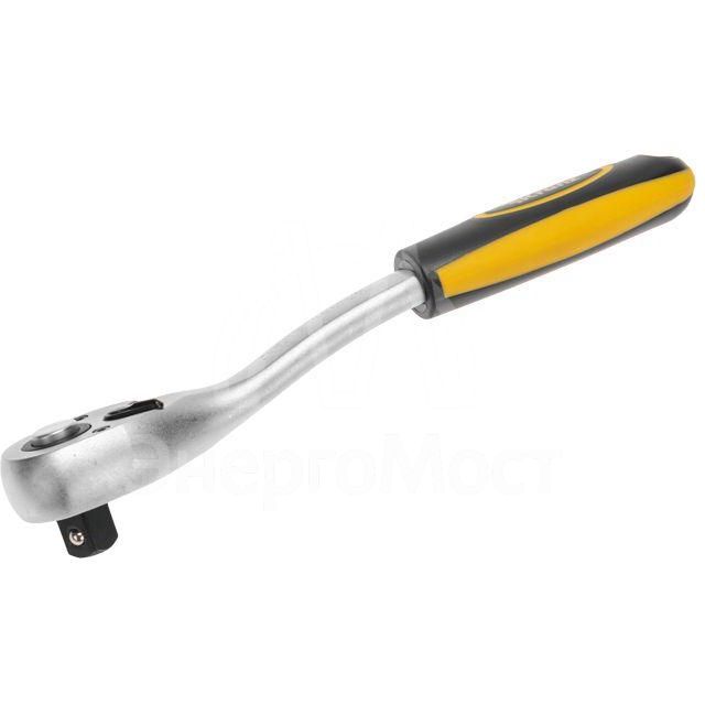 Ключ-трещотка для торцовых головок 1/2 СrV 72 зубца Kranz KR-12-8401