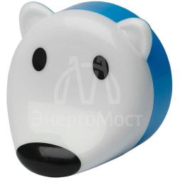 Светильник NN-603-LS-W ночник &amp;quot;Мишка&amp;quot; от сети с сенсором бел. ЭРА Б0019095