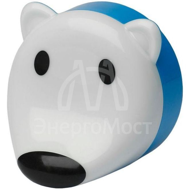 Светильник NN-603-LS-W ночник &amp;quot;Мишка&amp;quot; от сети с сенсором бел. ЭРА Б0019095